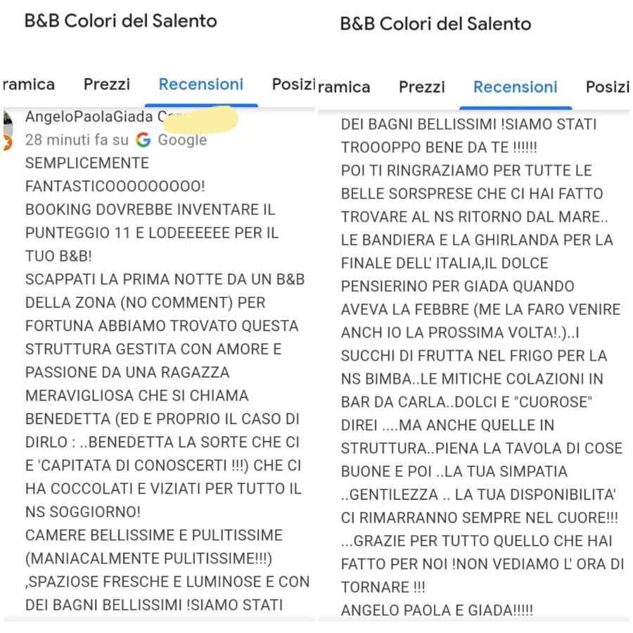 Colori Del Salento Bed & Breakfast Cellino San Marco Eksteriør bilde
